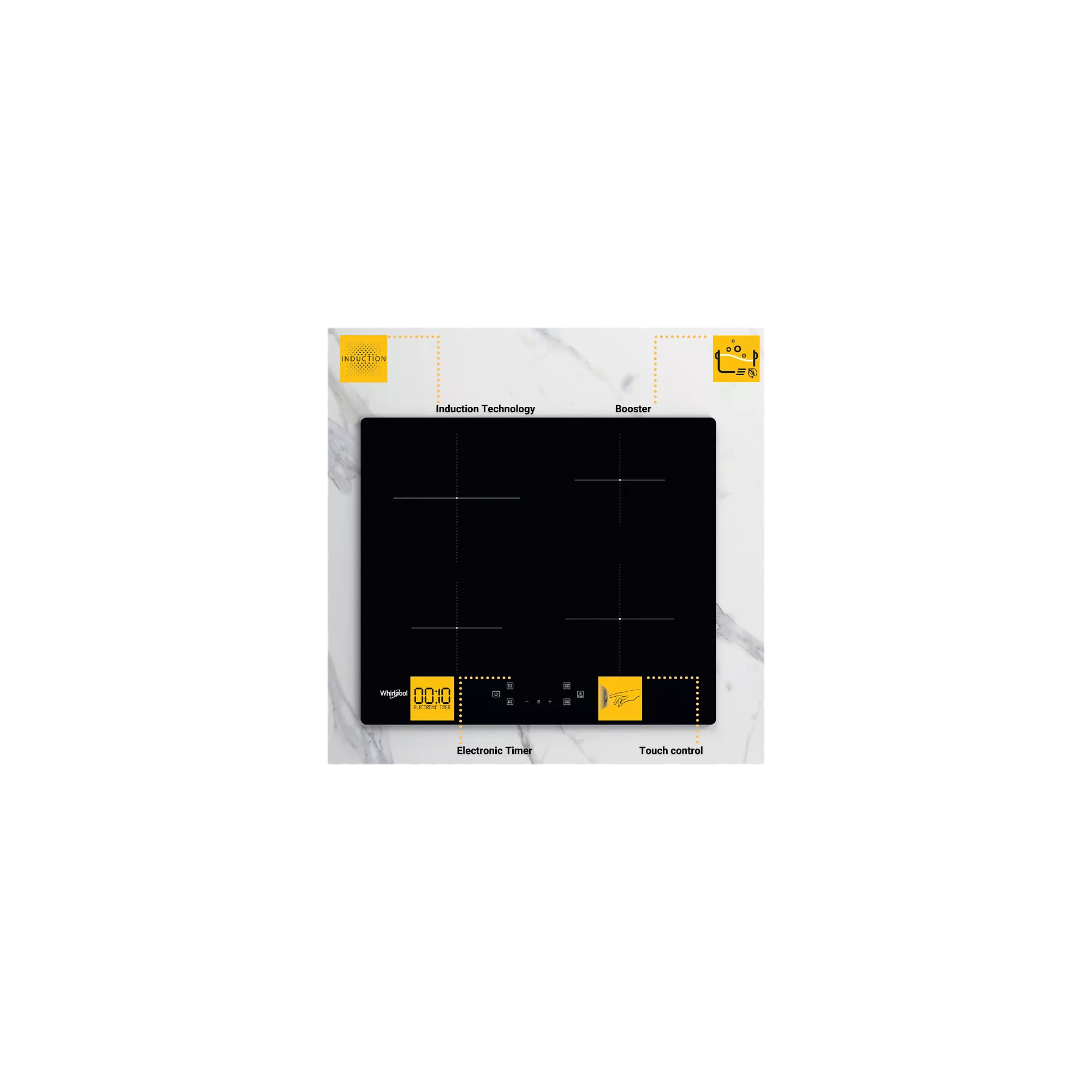 Plaque induction Whirlpool WSQ4860NE – Image 2