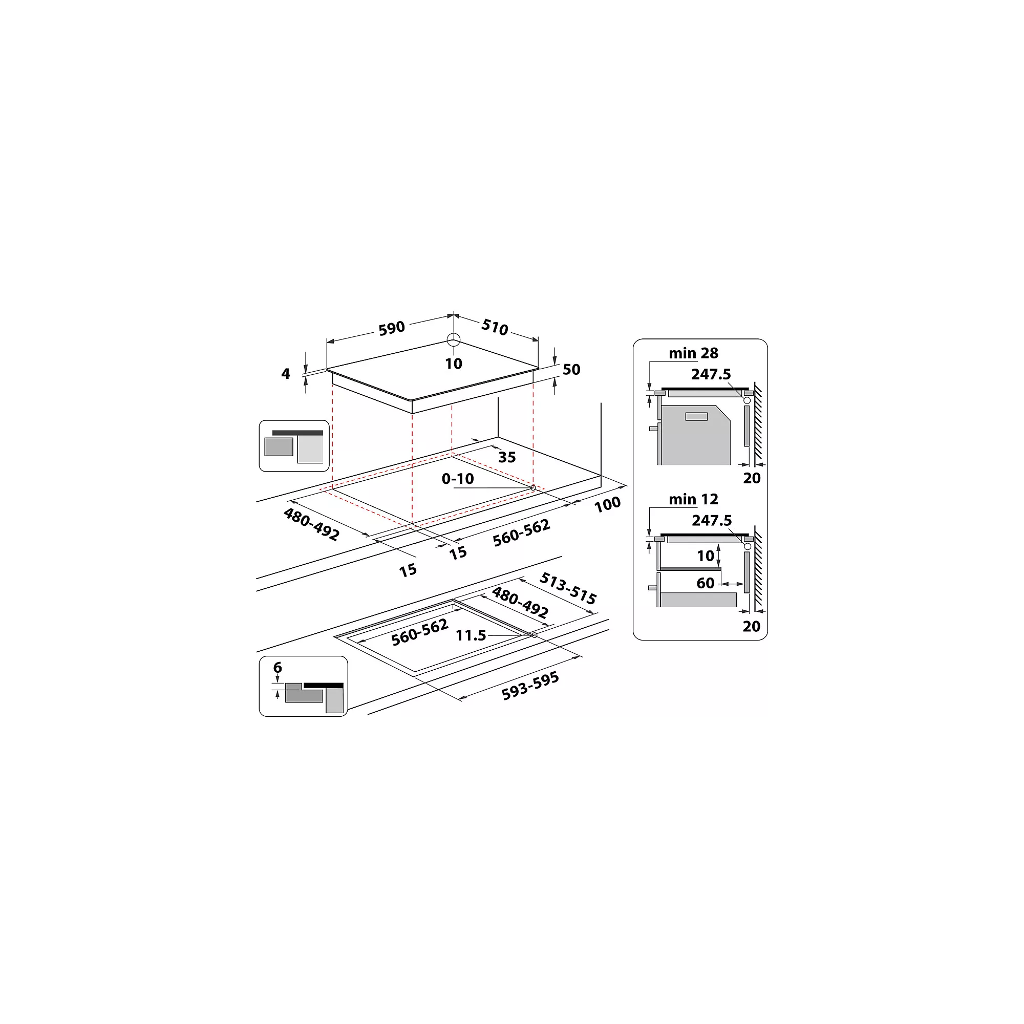 Plaque induction Whirlpool WSQ4860NE – Image 9